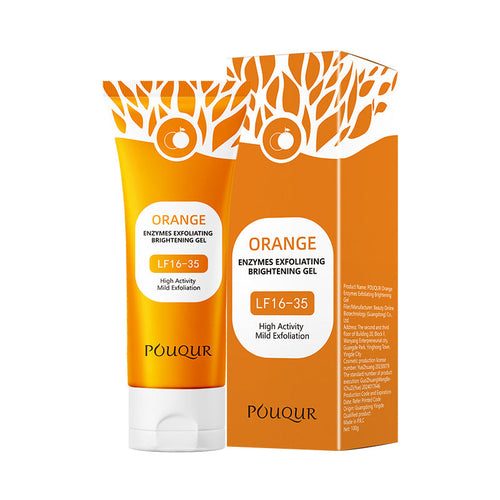 Nourae Orange Enzyme Brightening Exfoliating Gel 100g tube with outer carton