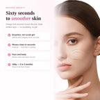 Sixty seconds to smoother skin - orange fruit enzymes loosen the dull surface layer, no scrubbing and no grit