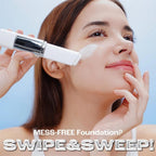 Swipe test showing the stick blending out on skin