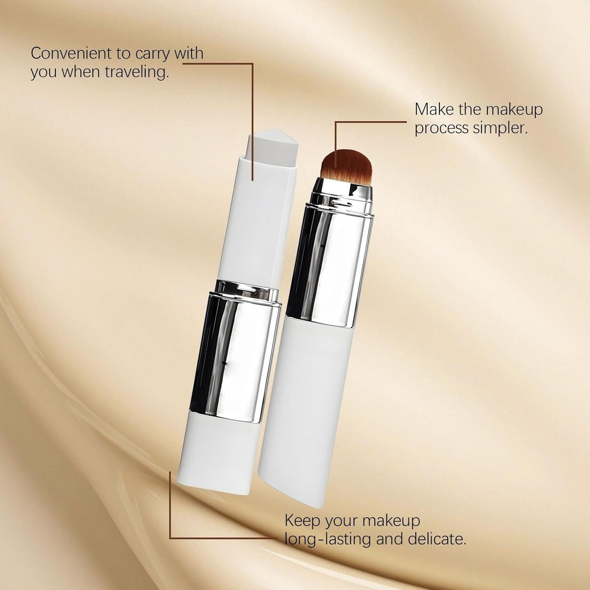 Compact enough to carry in a handbag for touch-ups
