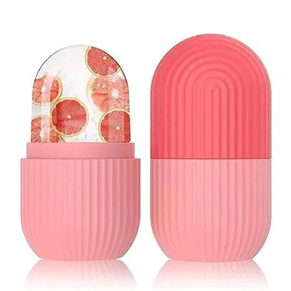 Nourae Cryo Glow Ice Roller - pink refillable silicone ice roller for the face
