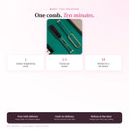What you receive - one heated straightening comb, free UAE delivery, cash on delivery