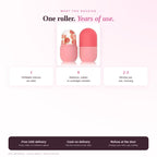 What you receive - one refillable silicone ice roller, free UAE delivery, cash on delivery