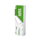 Box of non-woven depilatory wax paper strips included in the kit